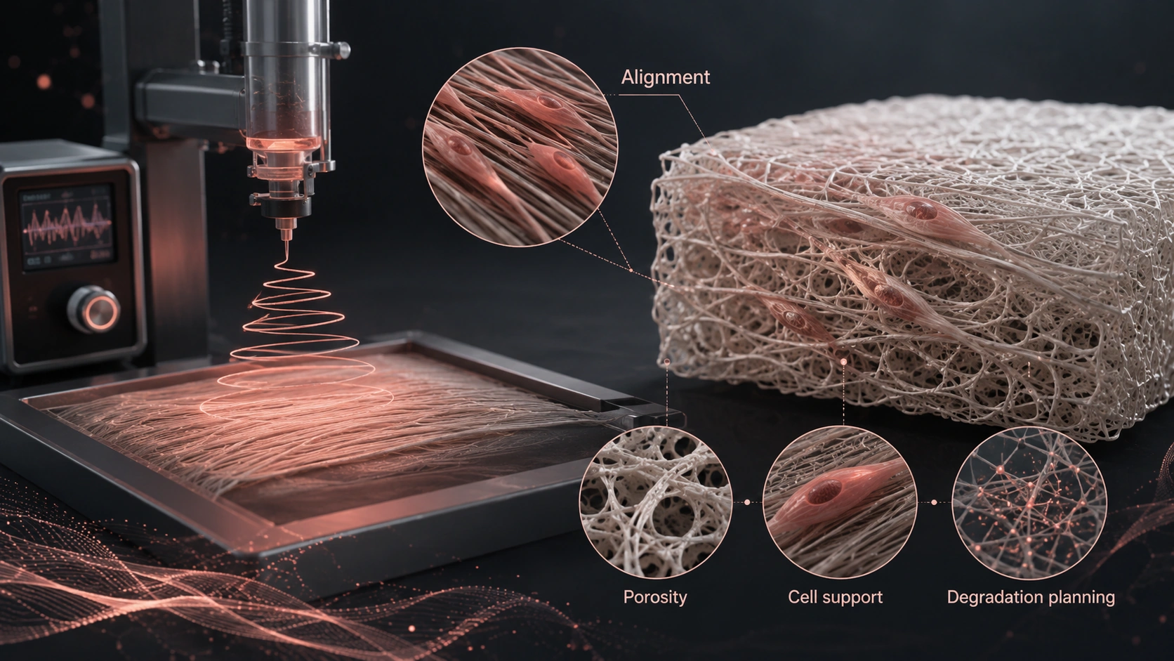 Electrospun nanofiber scaffold system